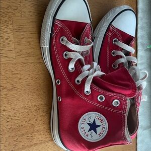 Converse Red High-Top Sneakers Women’s size 8